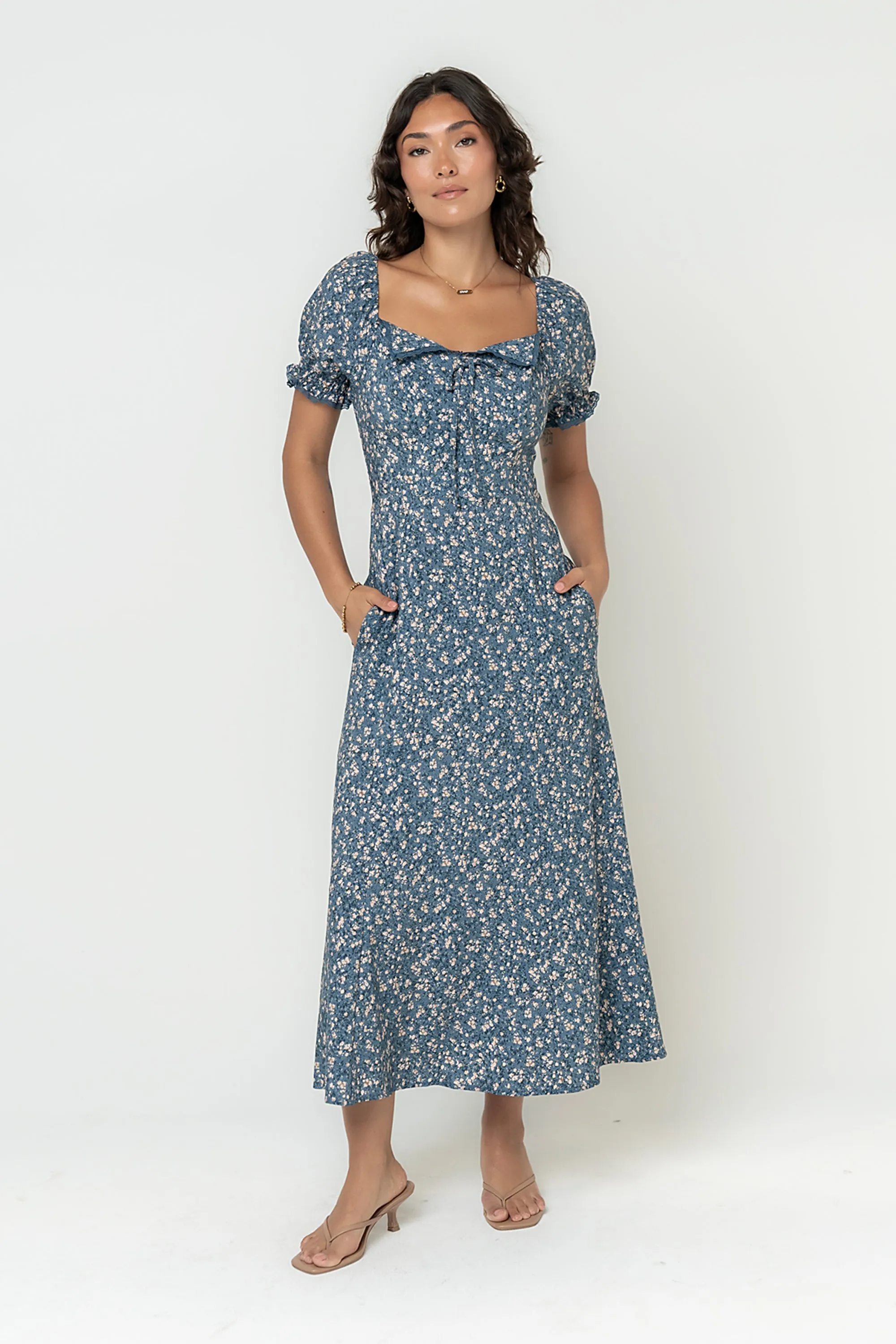 Carter Floral Midi Dress sold by bohme product image thumbnail 4