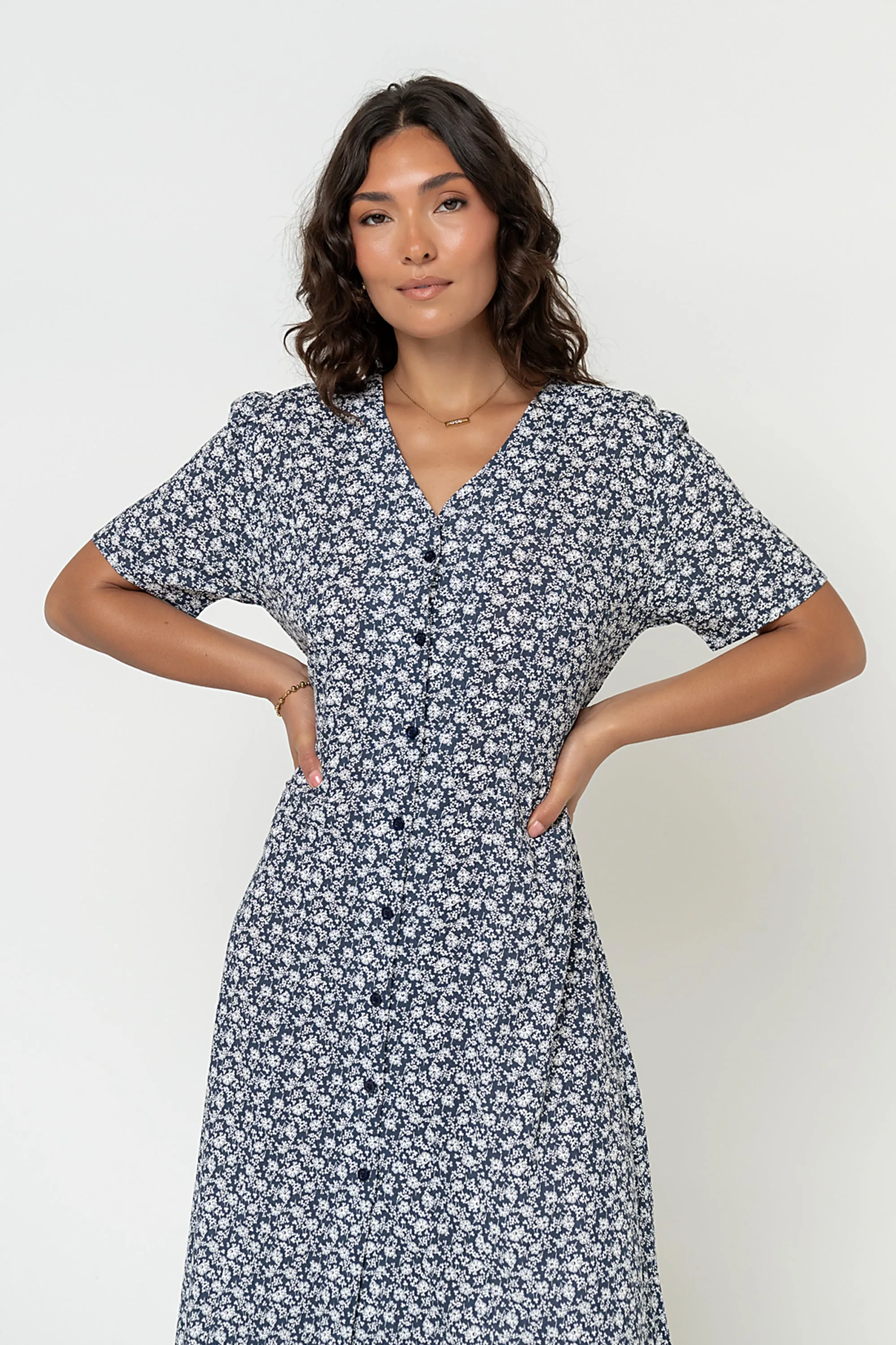 Lorie Maxi Dress in Blue sold by bohme product image thumbnail 4