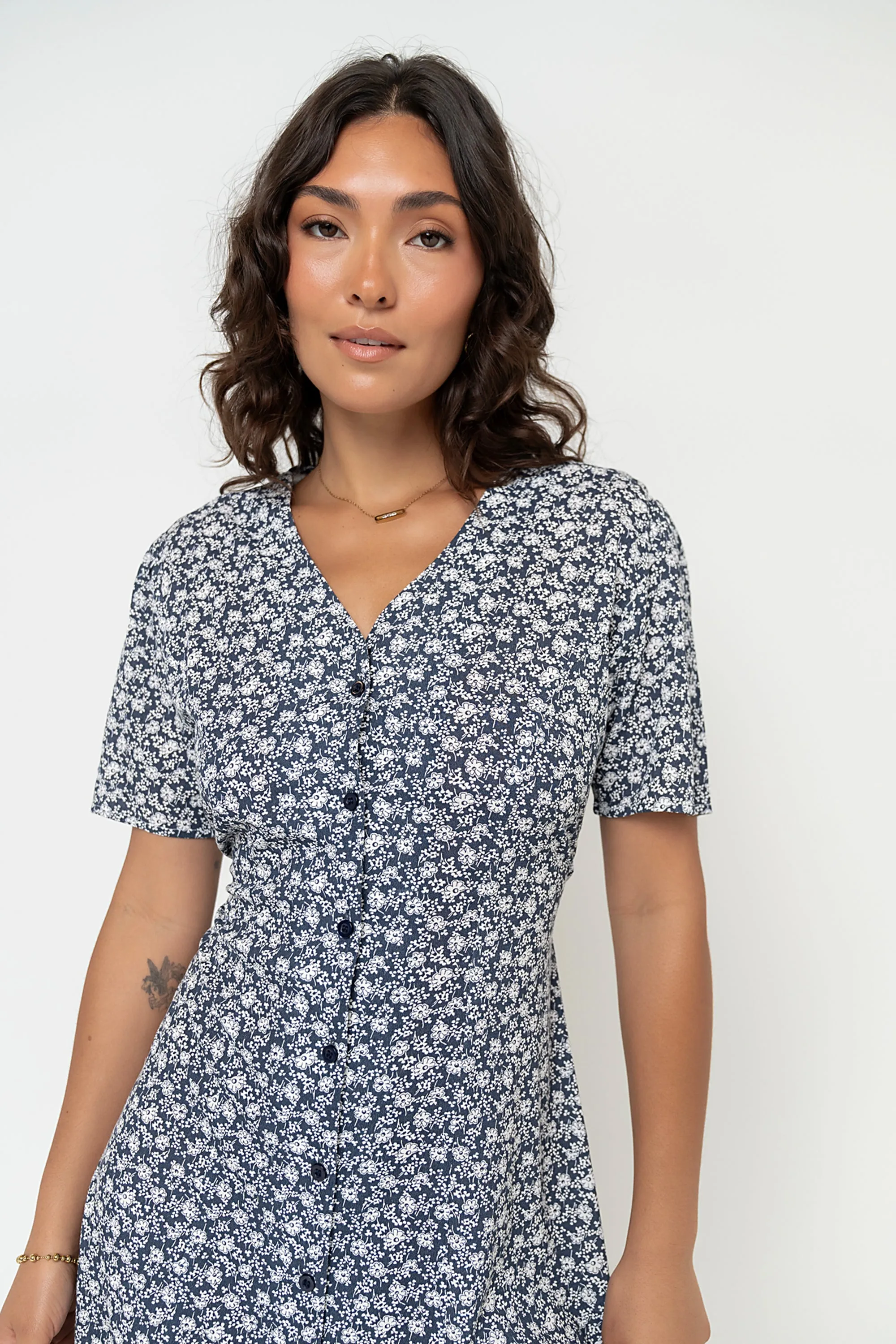 Lorie Maxi Dress in Blue sold by bohme product image thumbnail 5