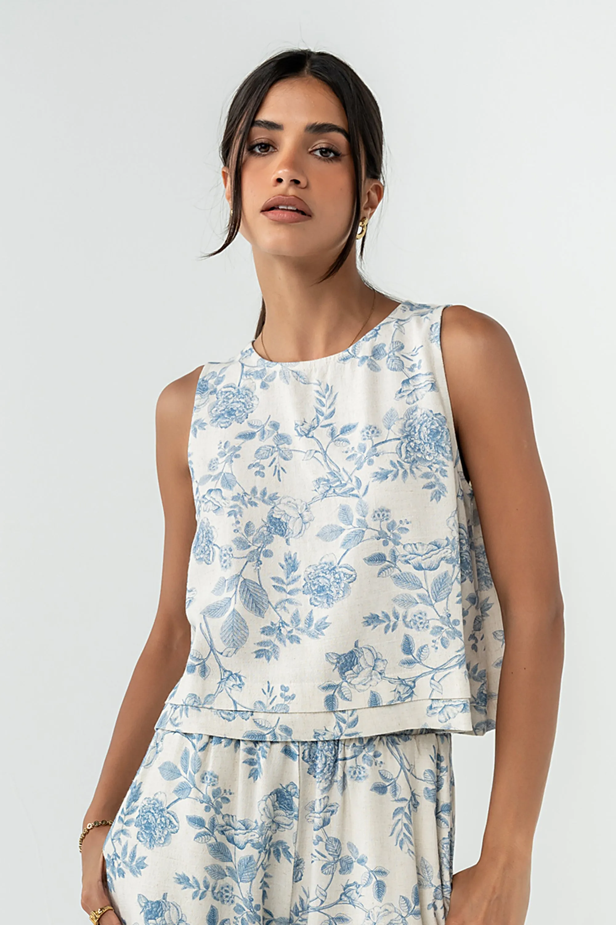 Orabella Floral Tank Top sold by bohme