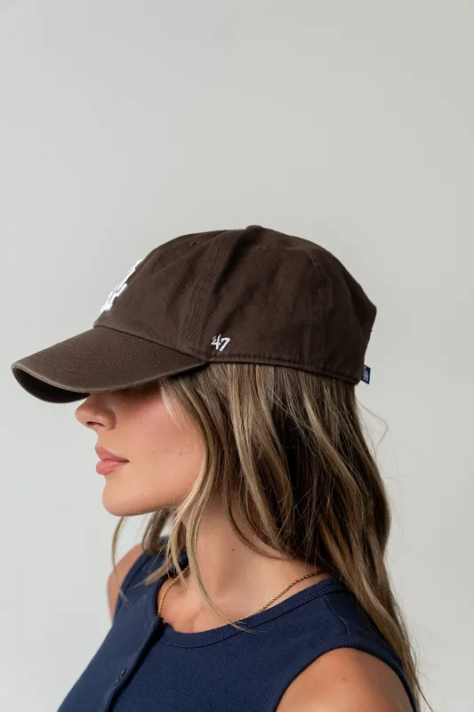 Los Angeles Dodgers Baseball Cap in Brown made by bohme