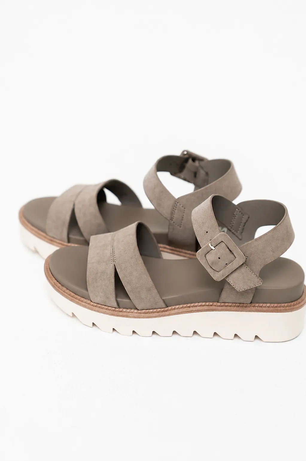 Jovie Platform Sandals in Taupe sold by bohme product image thumbnail 5