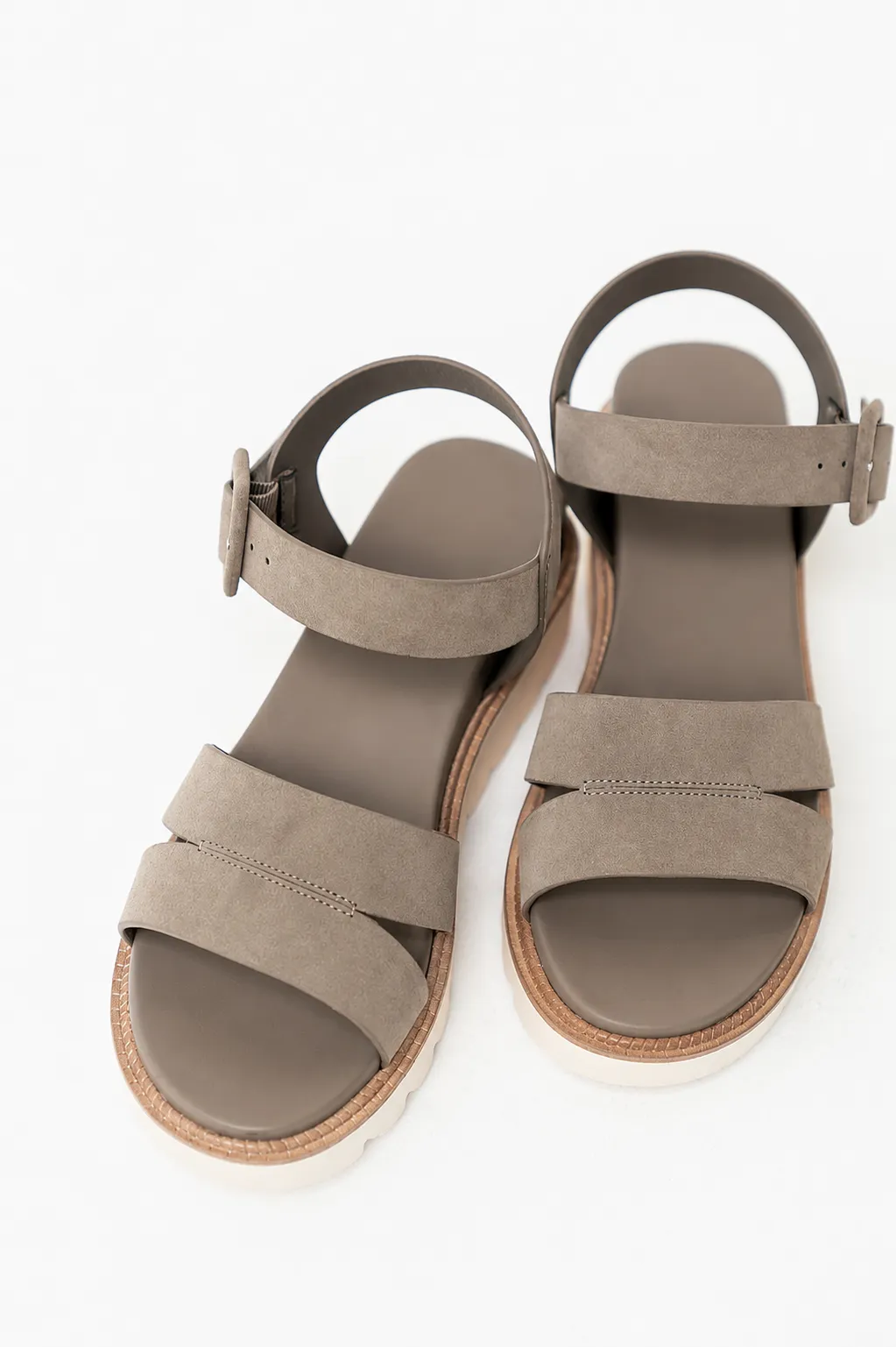 Jovie Platform Sandals in Taupe sold by bohme product image thumbnail 2