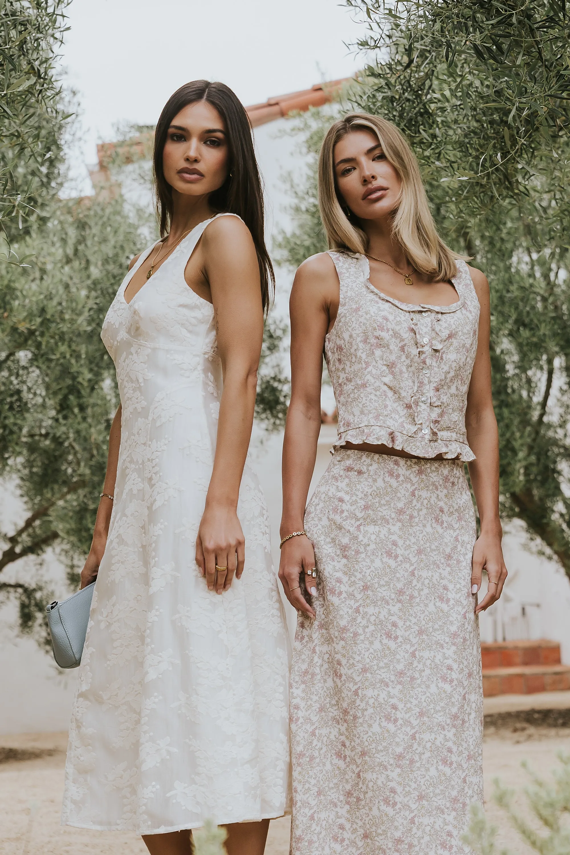 Elise Floral Maxi Skirt sold by bohme
