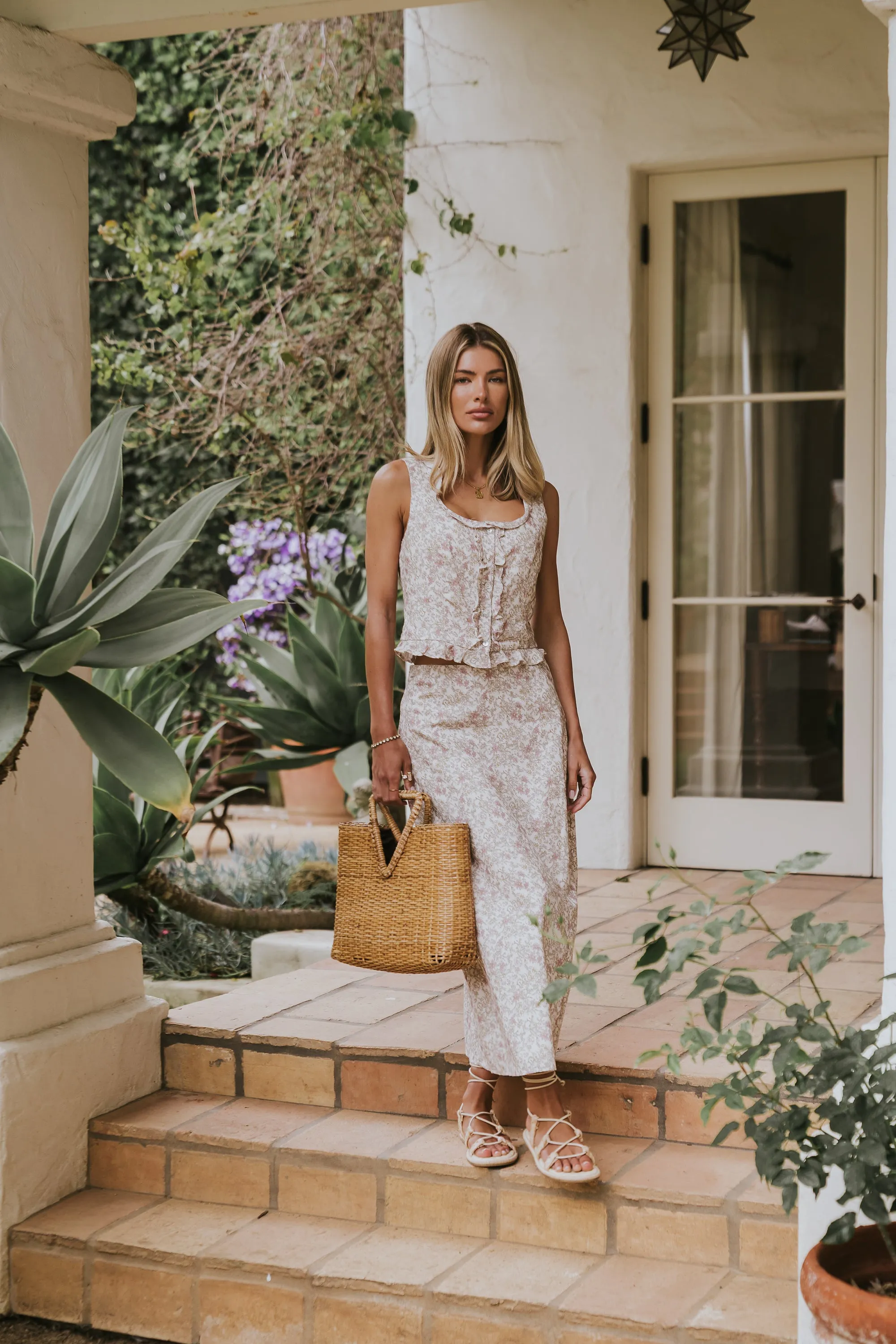 Elise Floral Maxi Skirt sold by bohme product image thumbnail 2