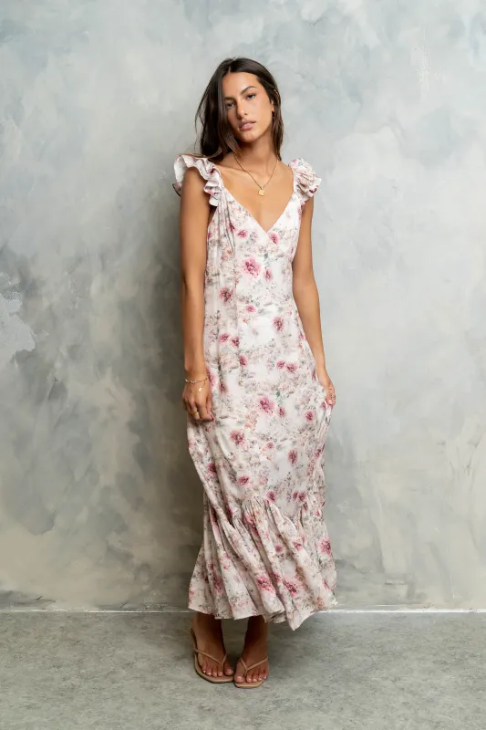 Darcy Floral Maxi Dress made by bohme