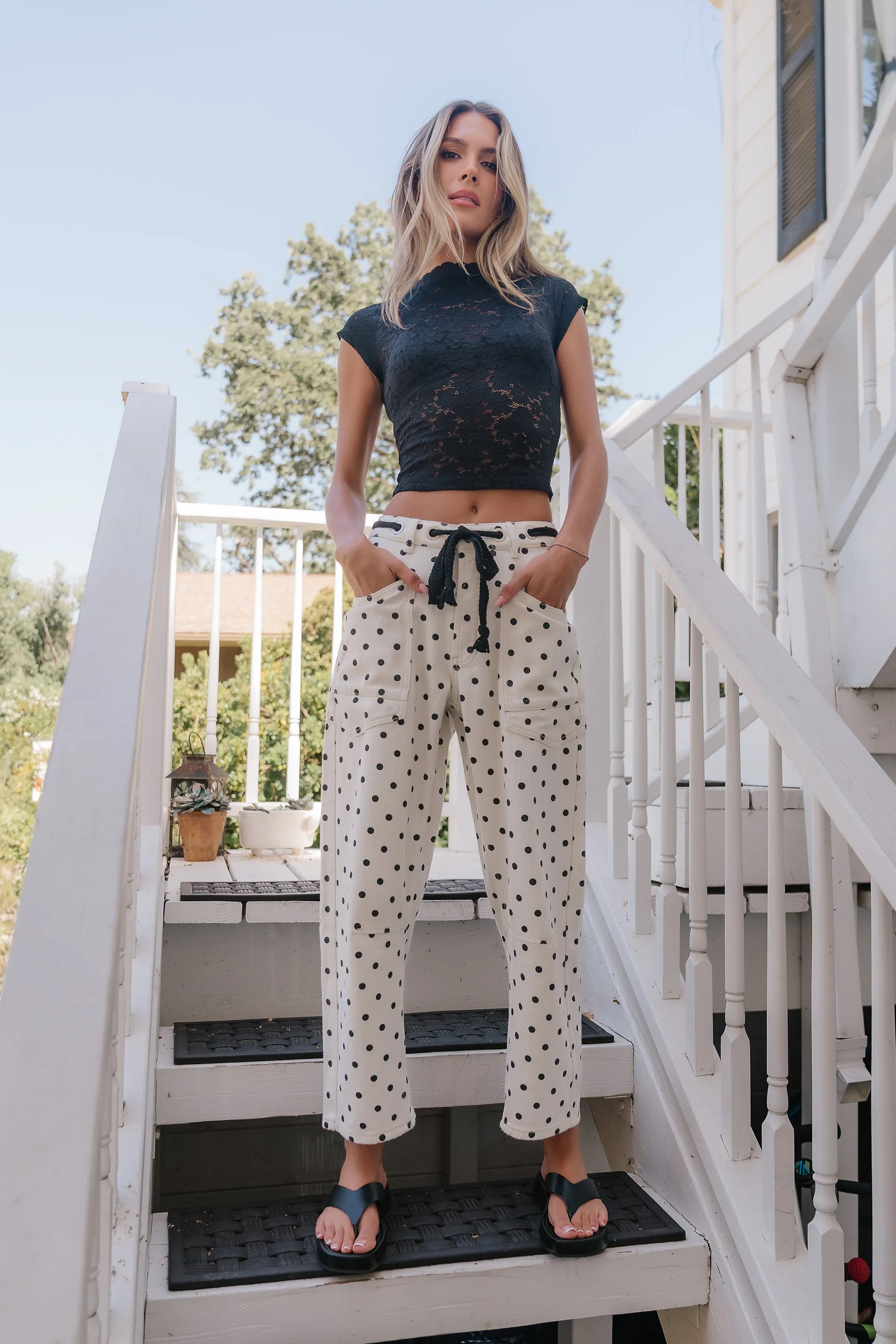 Tayvee Lace Top in Black sold by bohme product image thumbnail 5