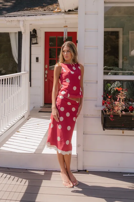 Taya Polka Dot Top - FINAL SALE made by bohme