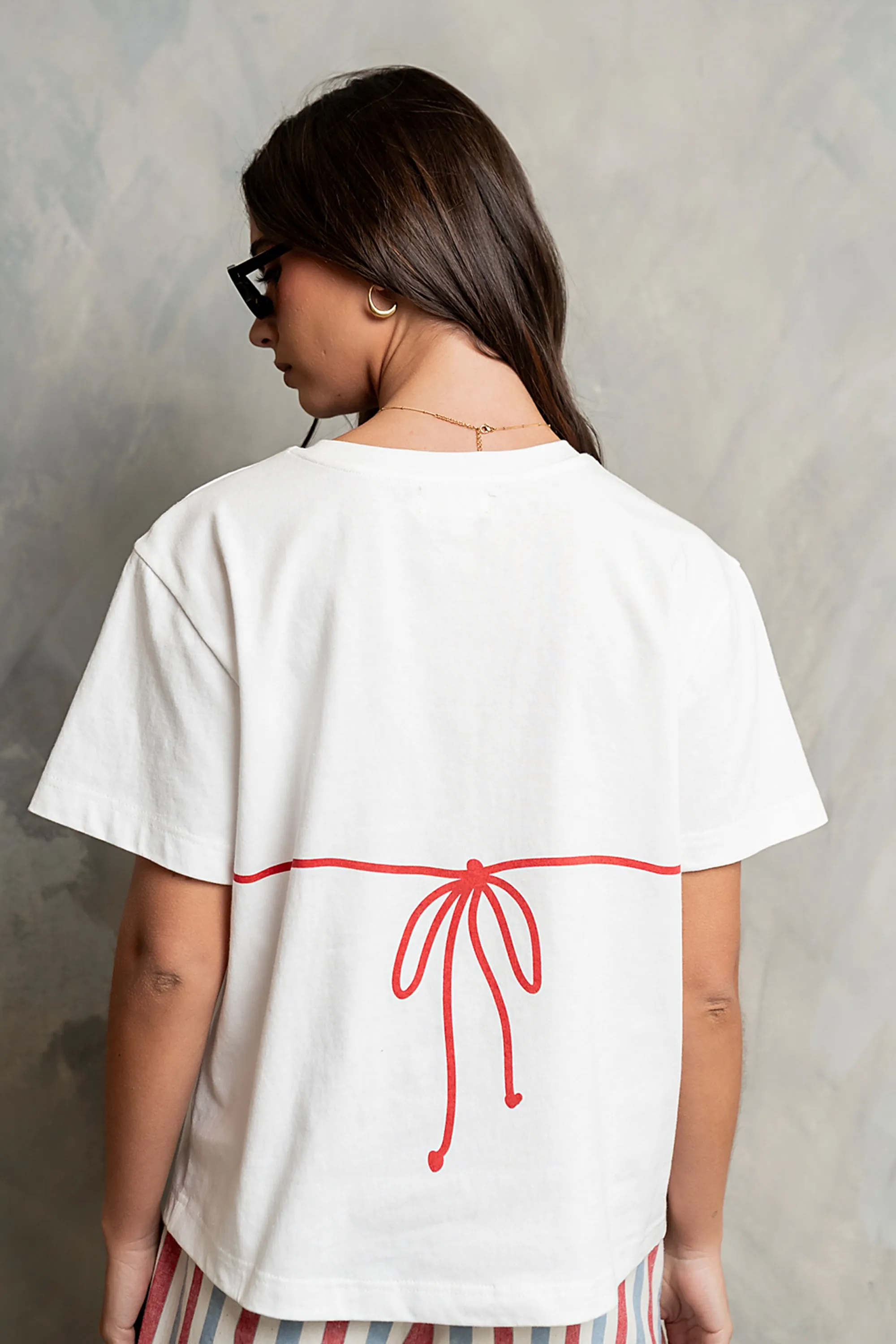 Juno Graphic Tee in Red sold by bohme product image thumbnail 2