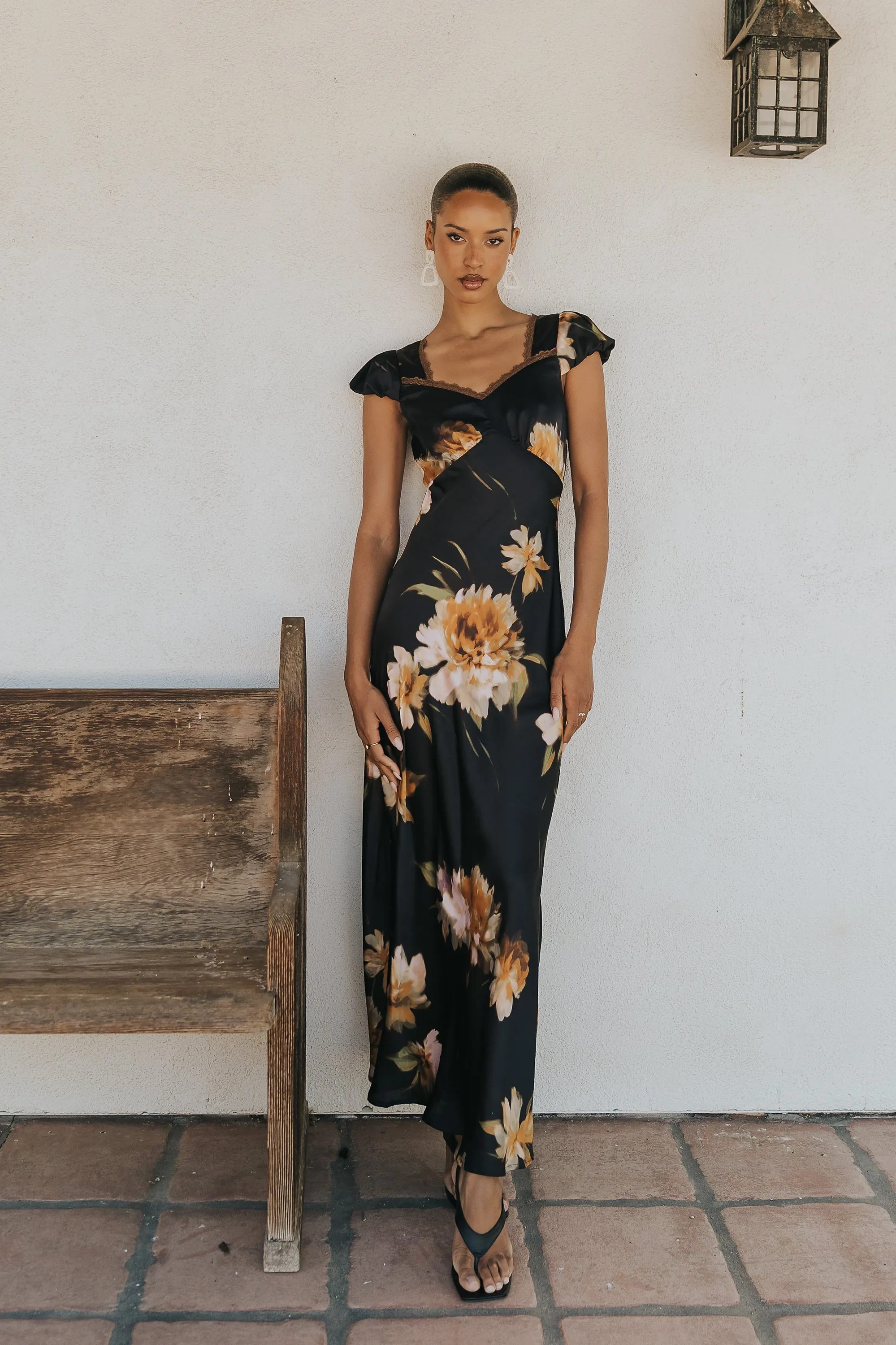 Markele Floral Maxi Dress sold by bohme