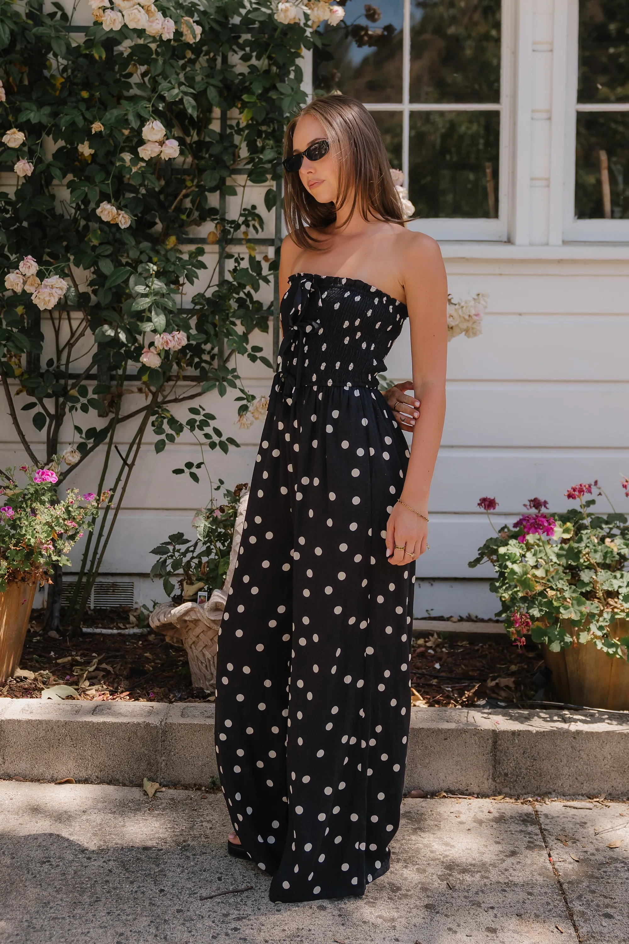 Alessia Polka Dot Jumpsuit sold by bohme product image thumbnail 4