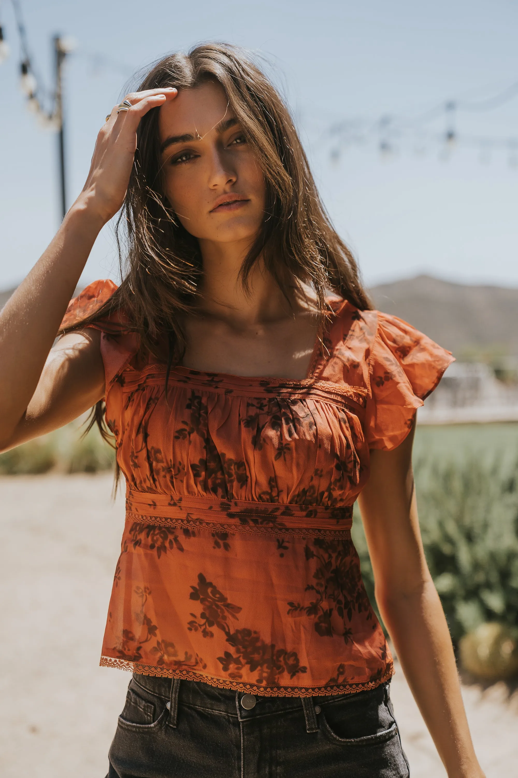 Malia Pleated Top sold by bohme product image thumbnail 2
