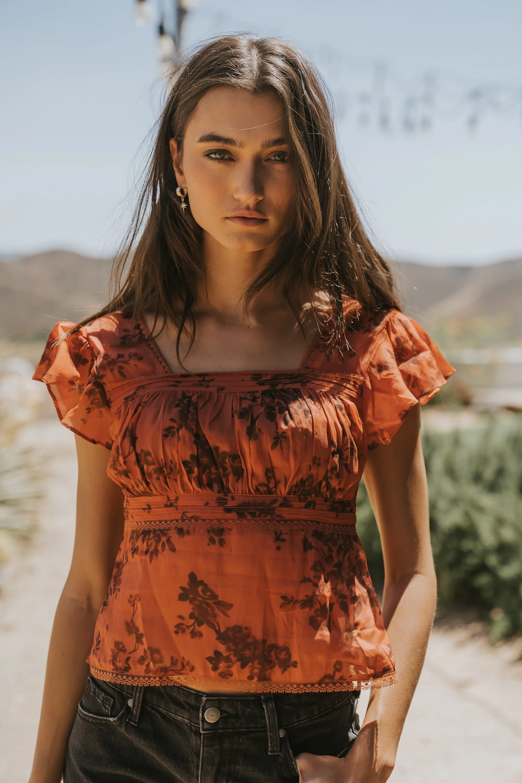 Malia Pleated Top sold by bohme product image thumbnail 3