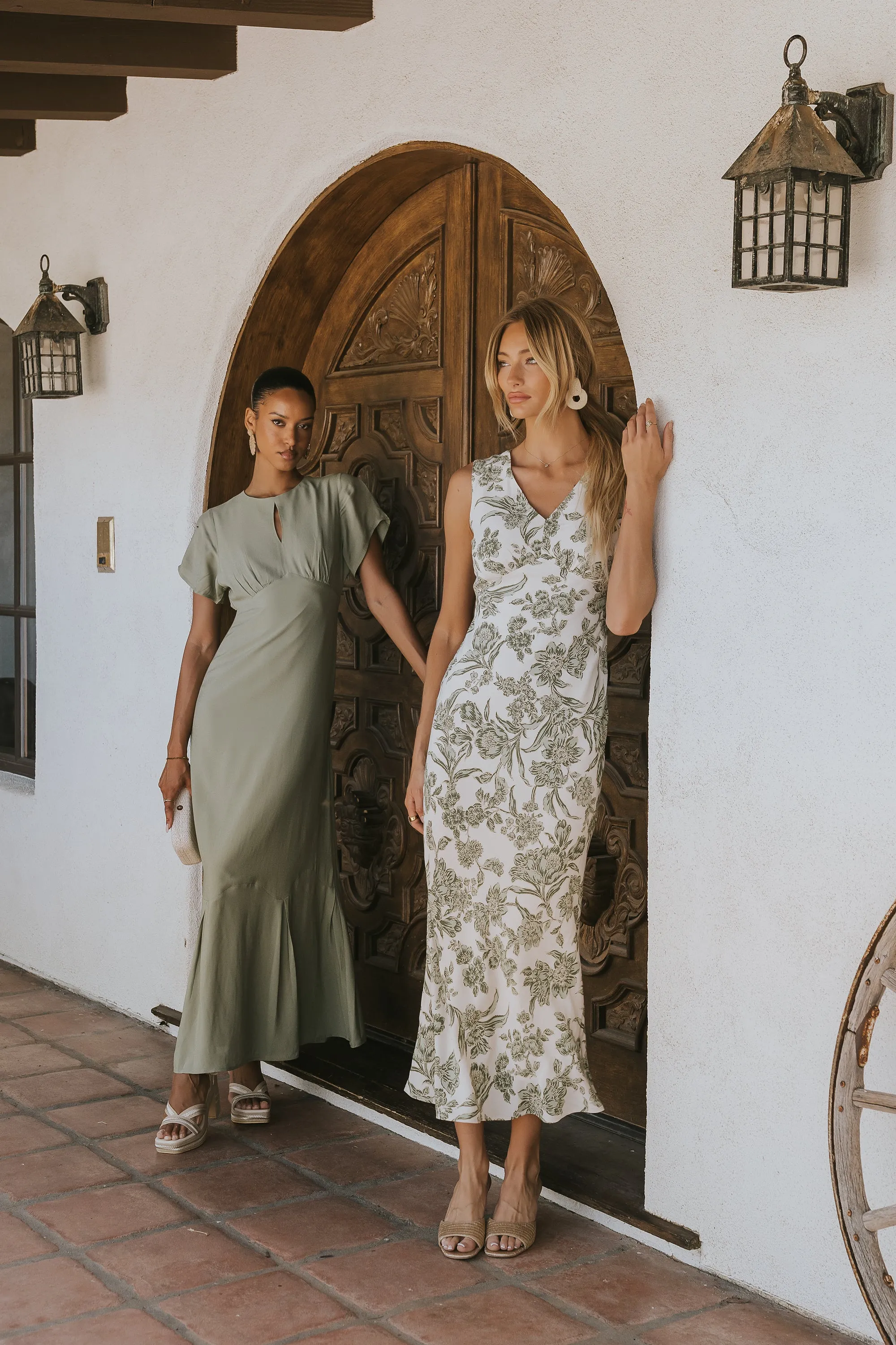 Malia Maxi Dress in Sage sold by bohme product image thumbnail 3