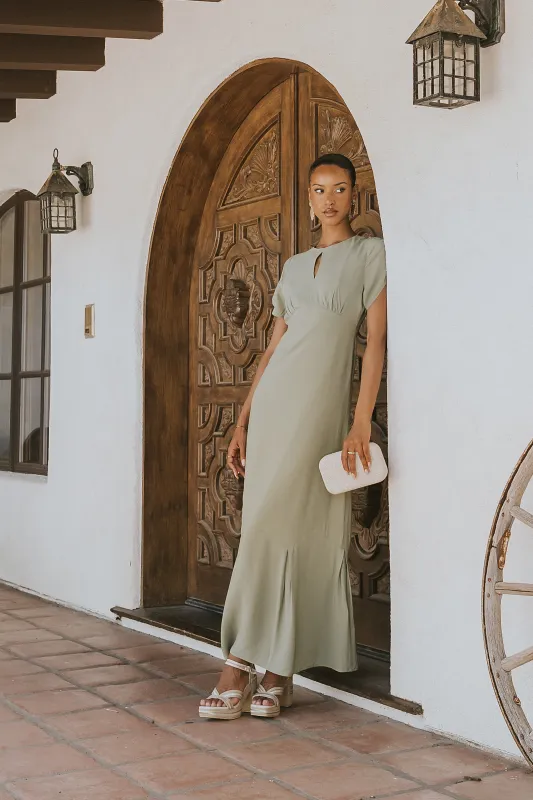 Malia Maxi Dress in Sage made by bohme