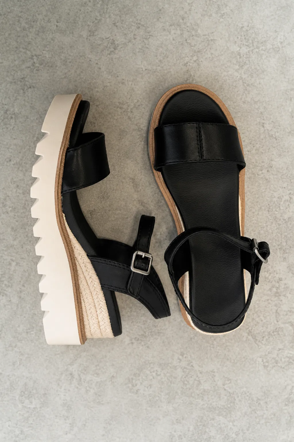 Ophidia Wedge Sandal in Black sold by bohme product image thumbnail 3