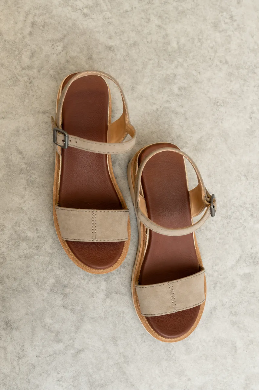 Ophidia Wedge Sandal in Taupe sold by bohme product image thumbnail 2