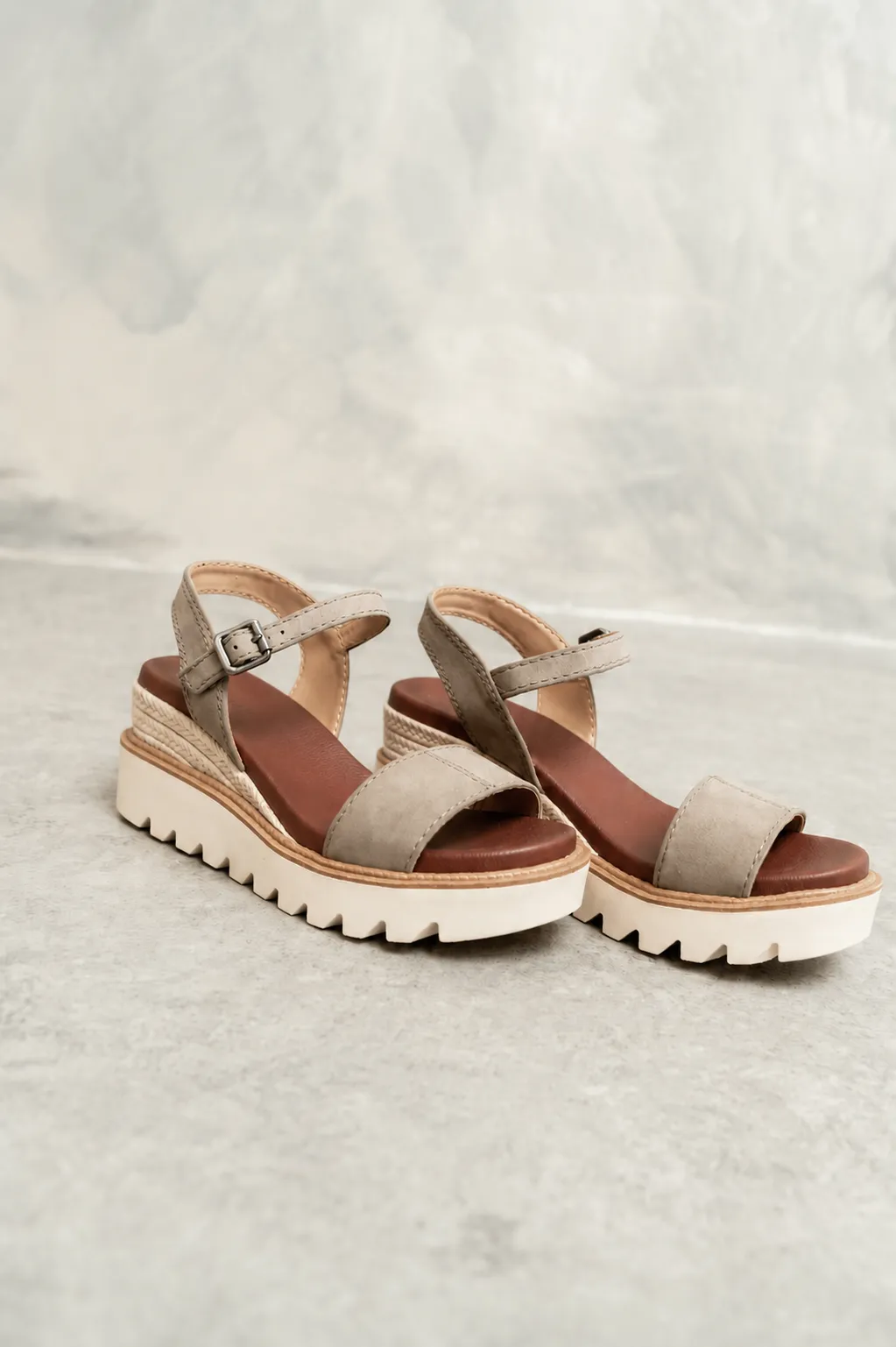 Ophidia Wedge Sandal in Taupe sold by bohme product image thumbnail 3