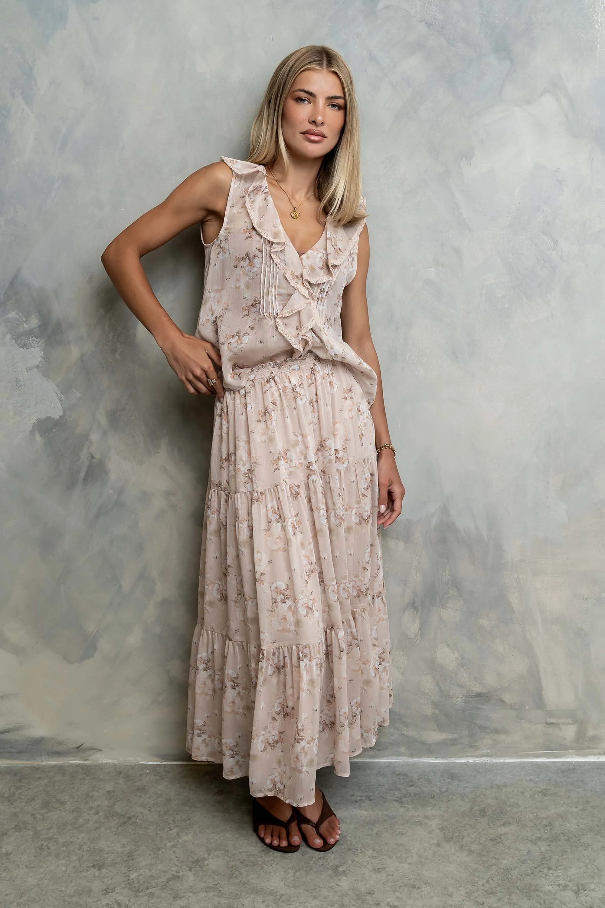 Jelene Floral Maxi Skirt sold by bohme product image thumbnail 5