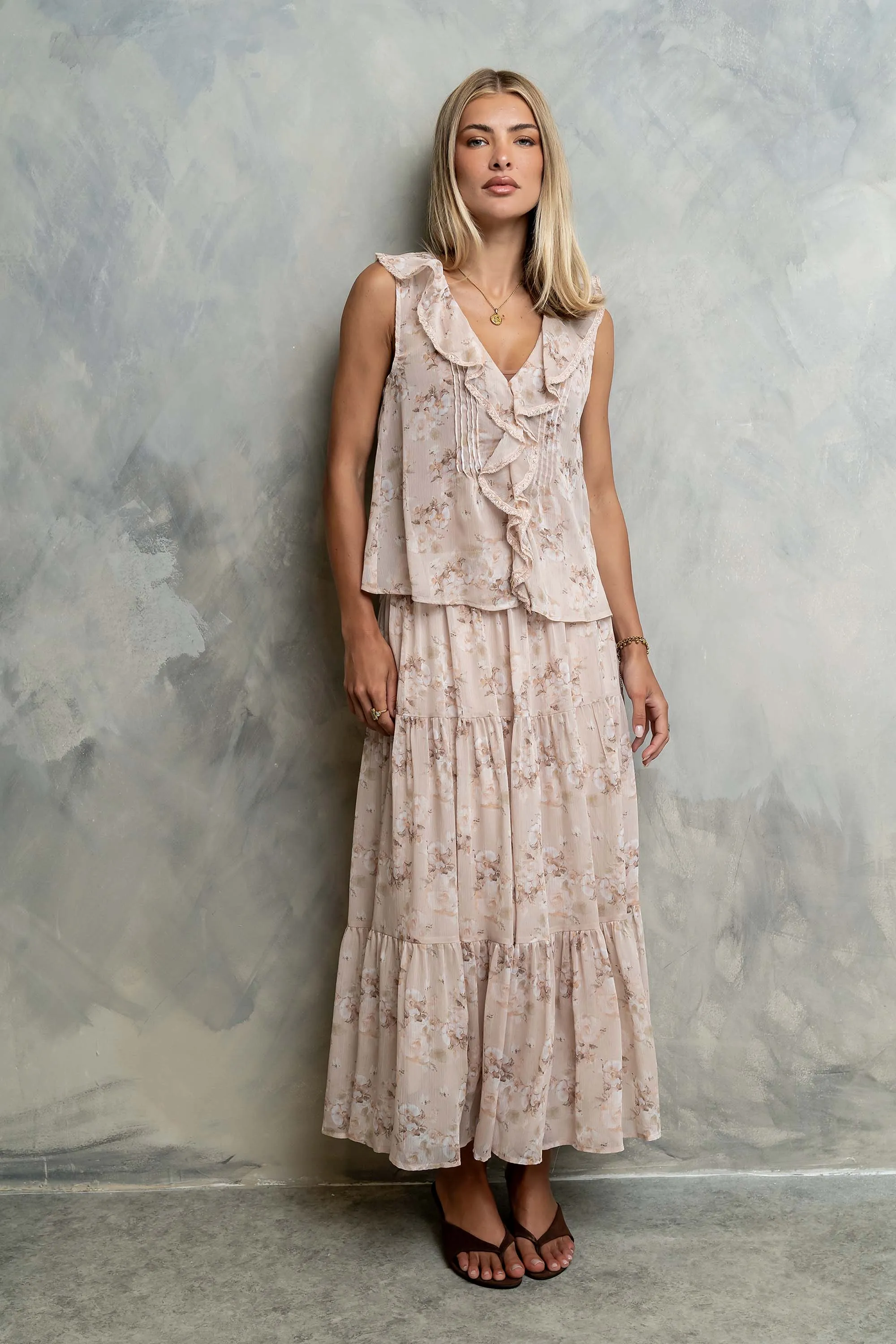 Jelene Floral Maxi Skirt sold by bohme product image thumbnail 2