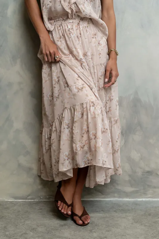 Jelene Floral Maxi Skirt made by bohme