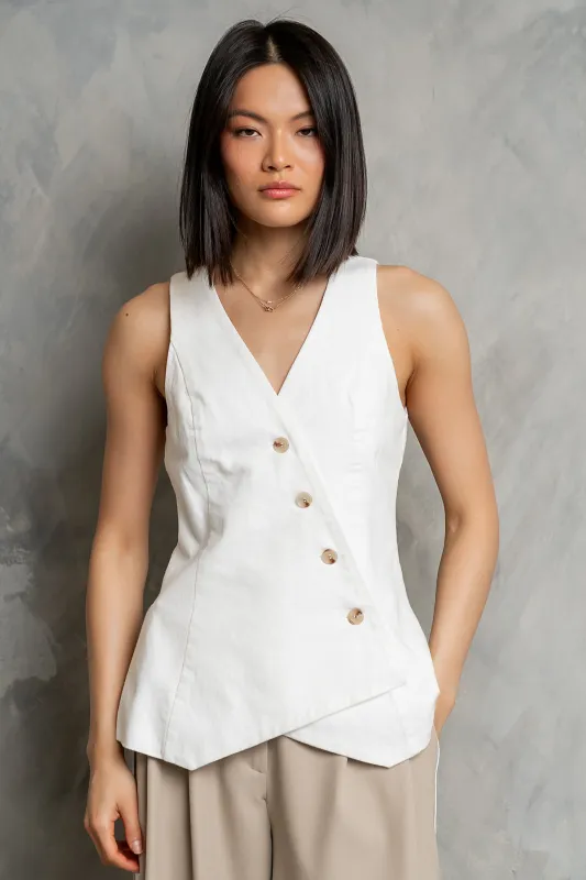 Fern Asymmetrical Vest made by bohme
