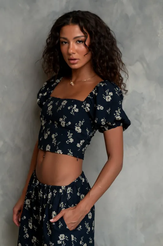 Maile Floral Top - FINAL SALE made by bohme