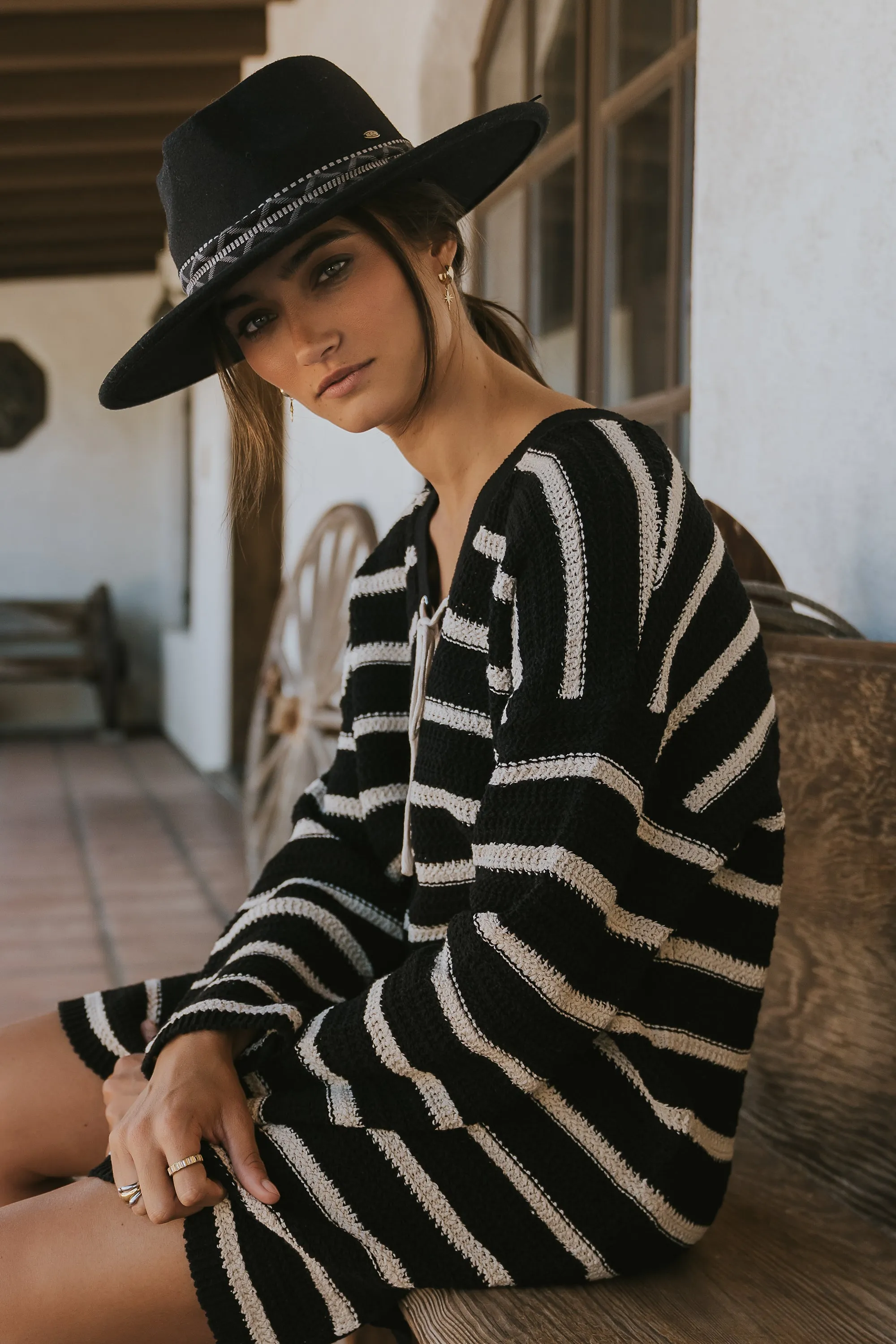 Miya Striped Sweater Dress sold by bohme product image thumbnail 4