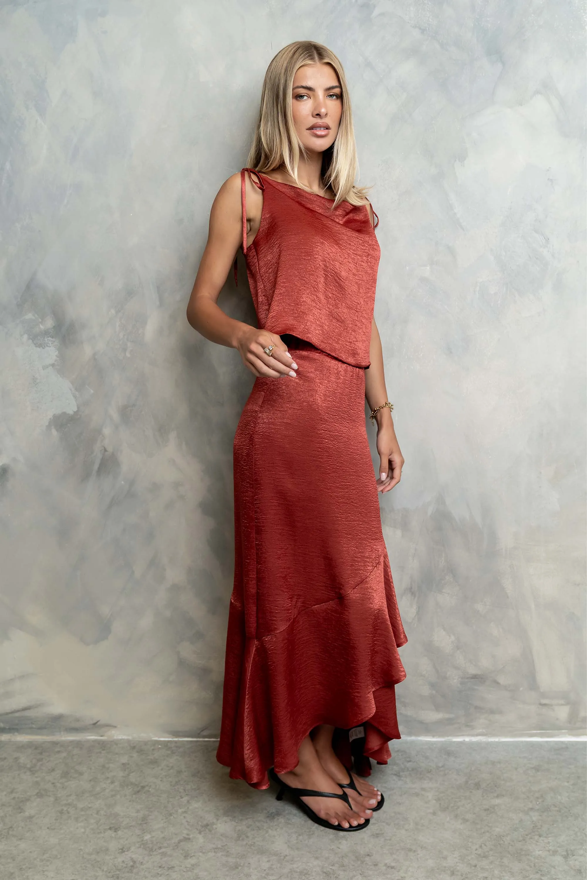 Jamey Satin Tank Top sold by bohme product image thumbnail 3