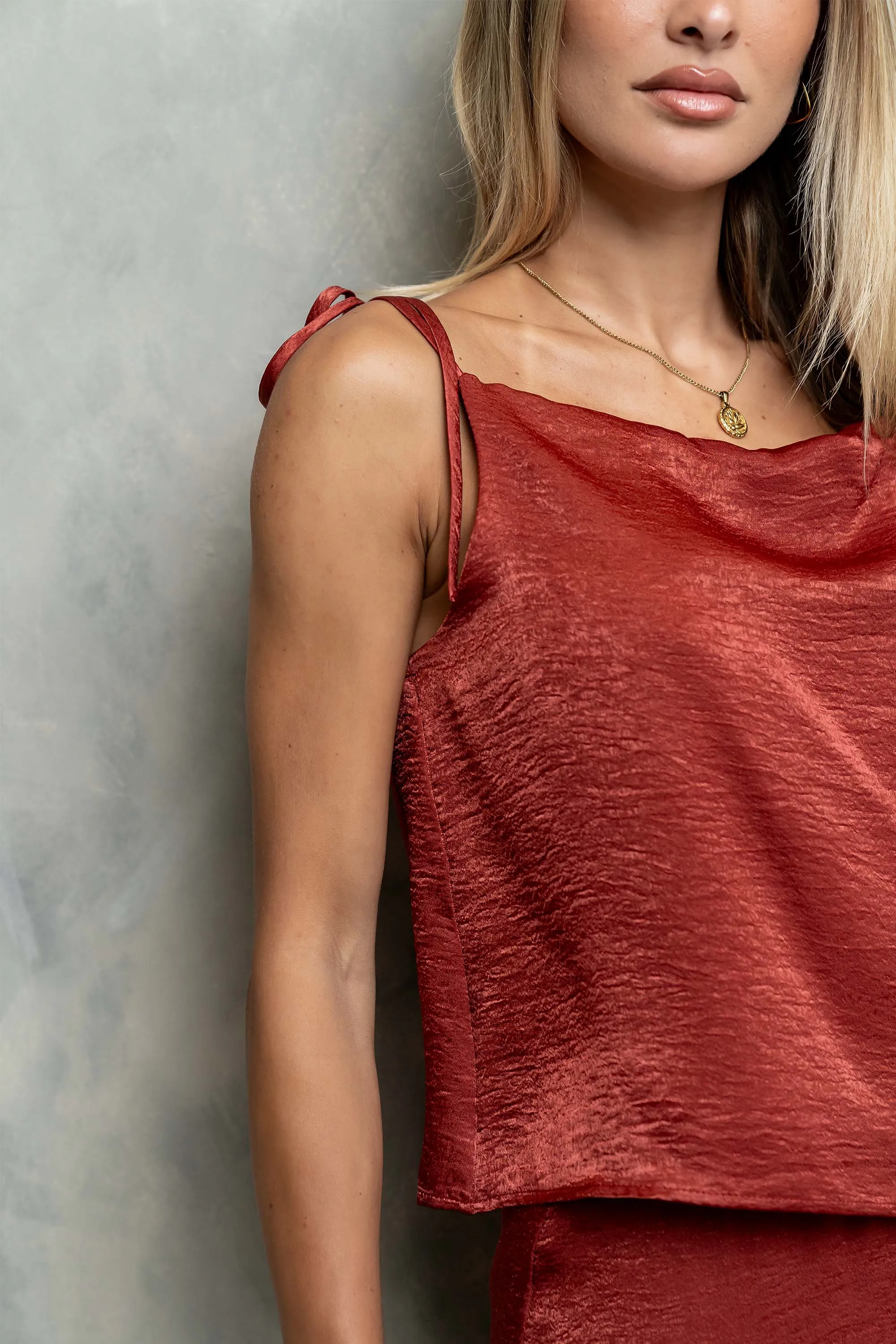 Jamey Satin Tank Top sold by bohme product image thumbnail 4