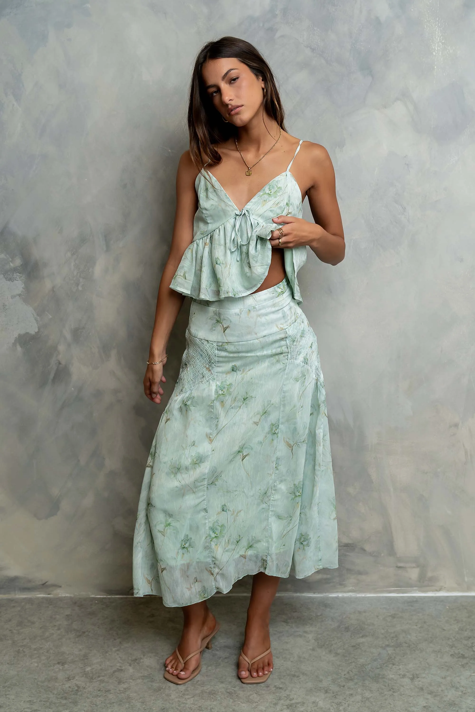 Elisa Floral Tank Top sold by bohme product image thumbnail 3