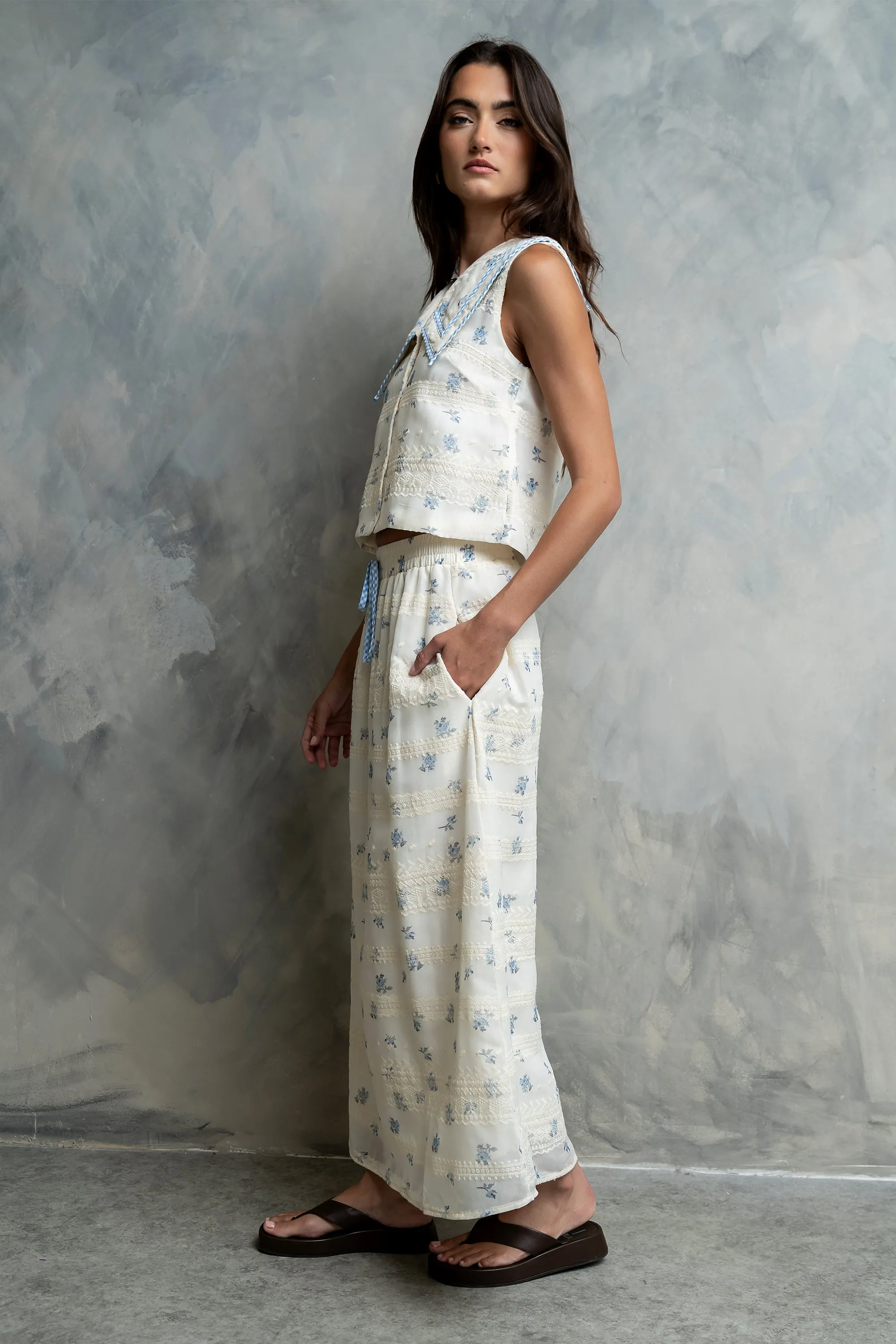 Andrina Floral Maxi Skirt sold by bohme product image thumbnail 5