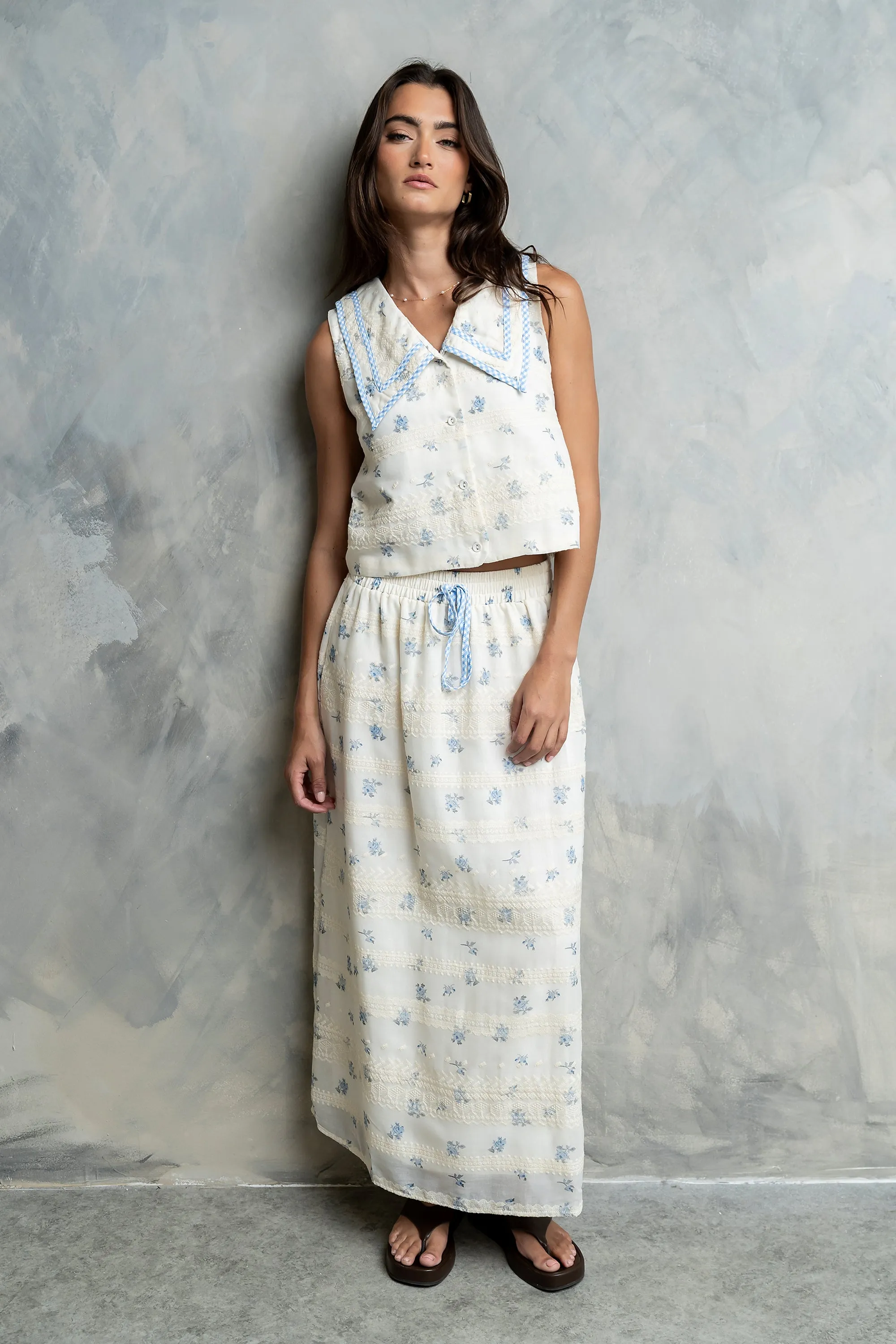 Andrina Floral Maxi Skirt sold by bohme product image thumbnail 2
