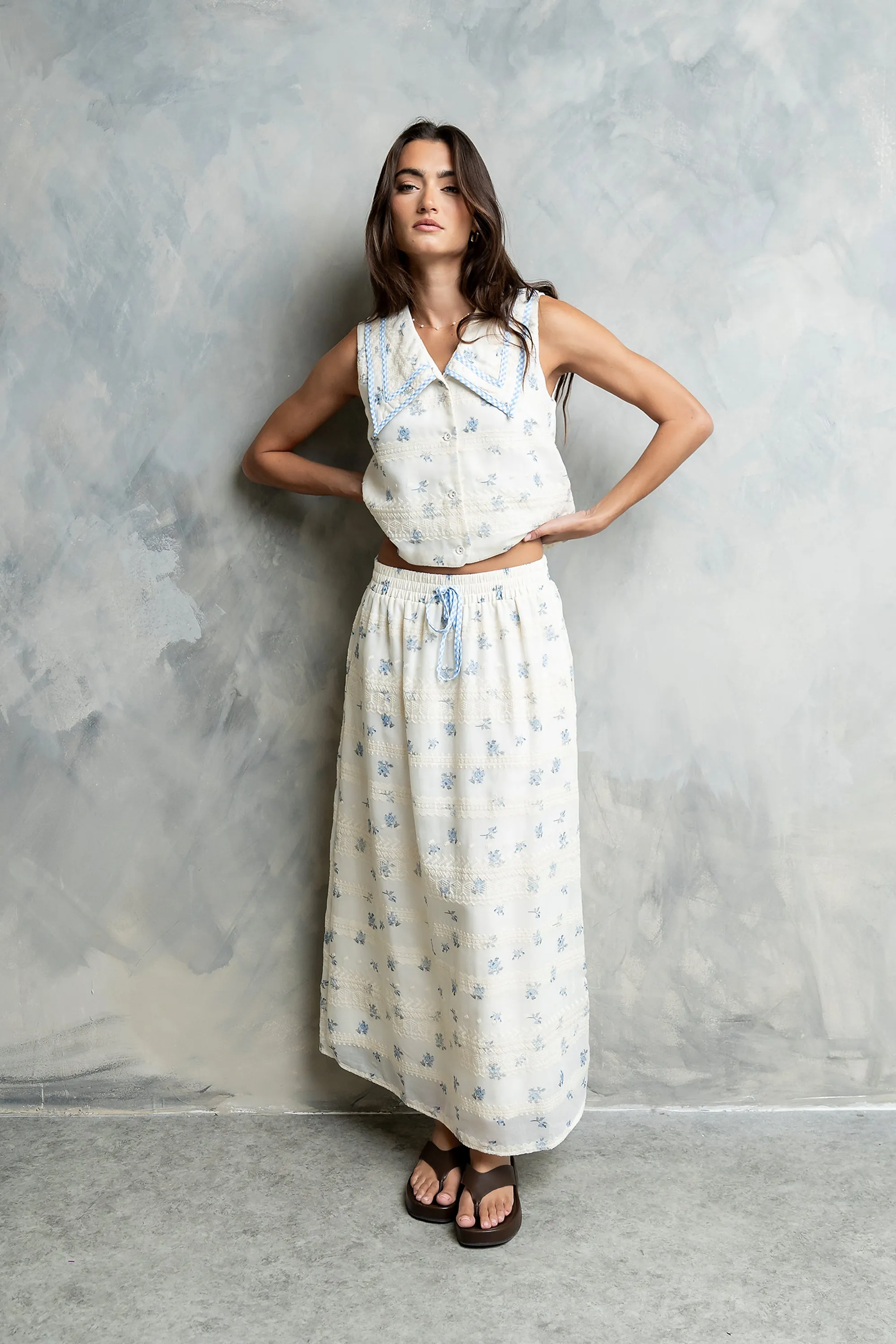 Andrina Floral Maxi Skirt sold by bohme product image thumbnail 3