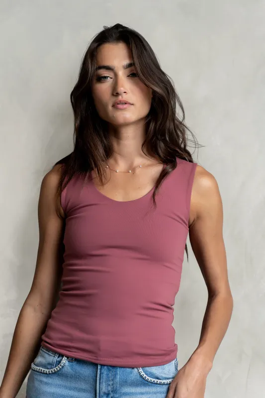 Sayla Tank Top in Berry made by bohme