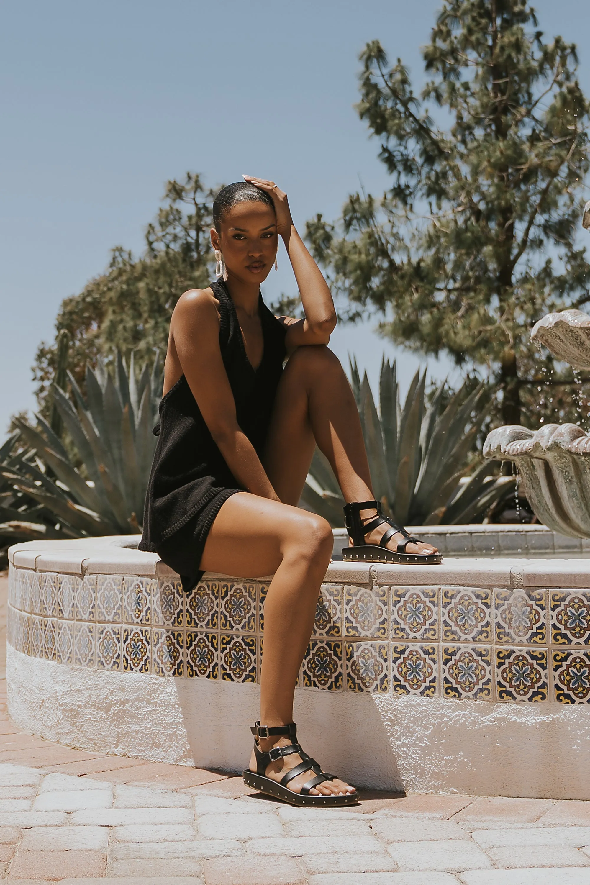 Marlena Knit Shorts in Black sold by bohme product image thumbnail 2