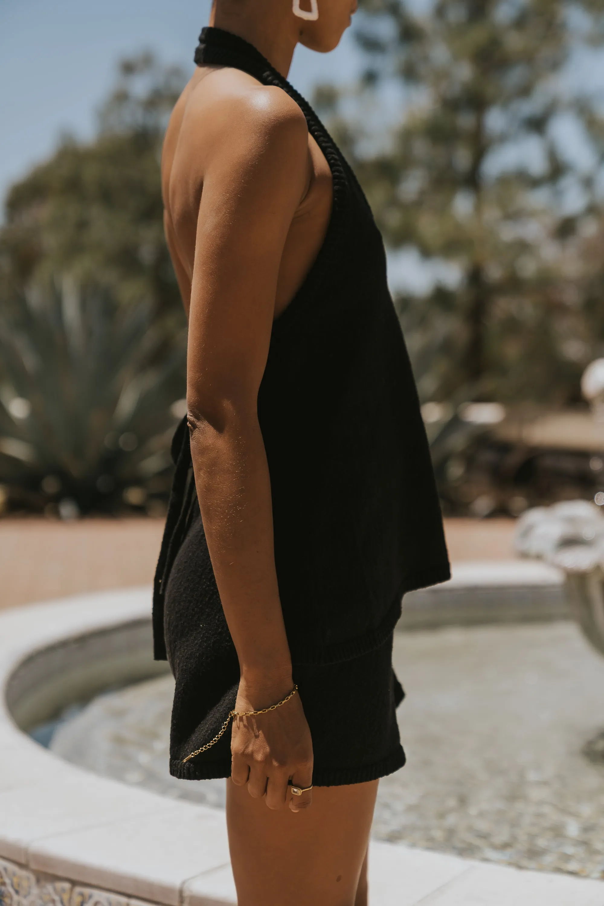 Marlena Knit Shorts in Black sold by bohme product image thumbnail 4