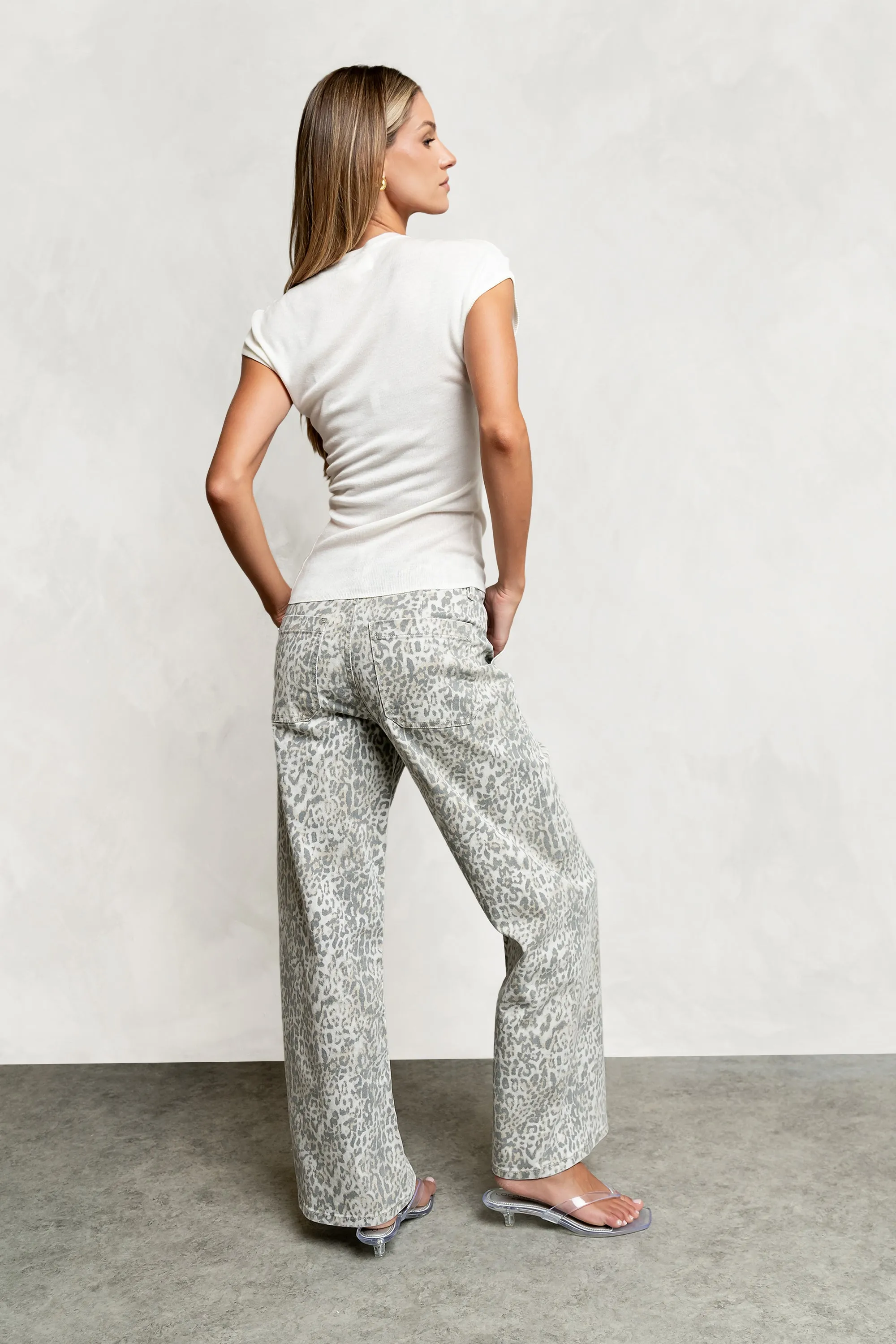 Halsey Leopard Jeans sold by bohme product image thumbnail 3