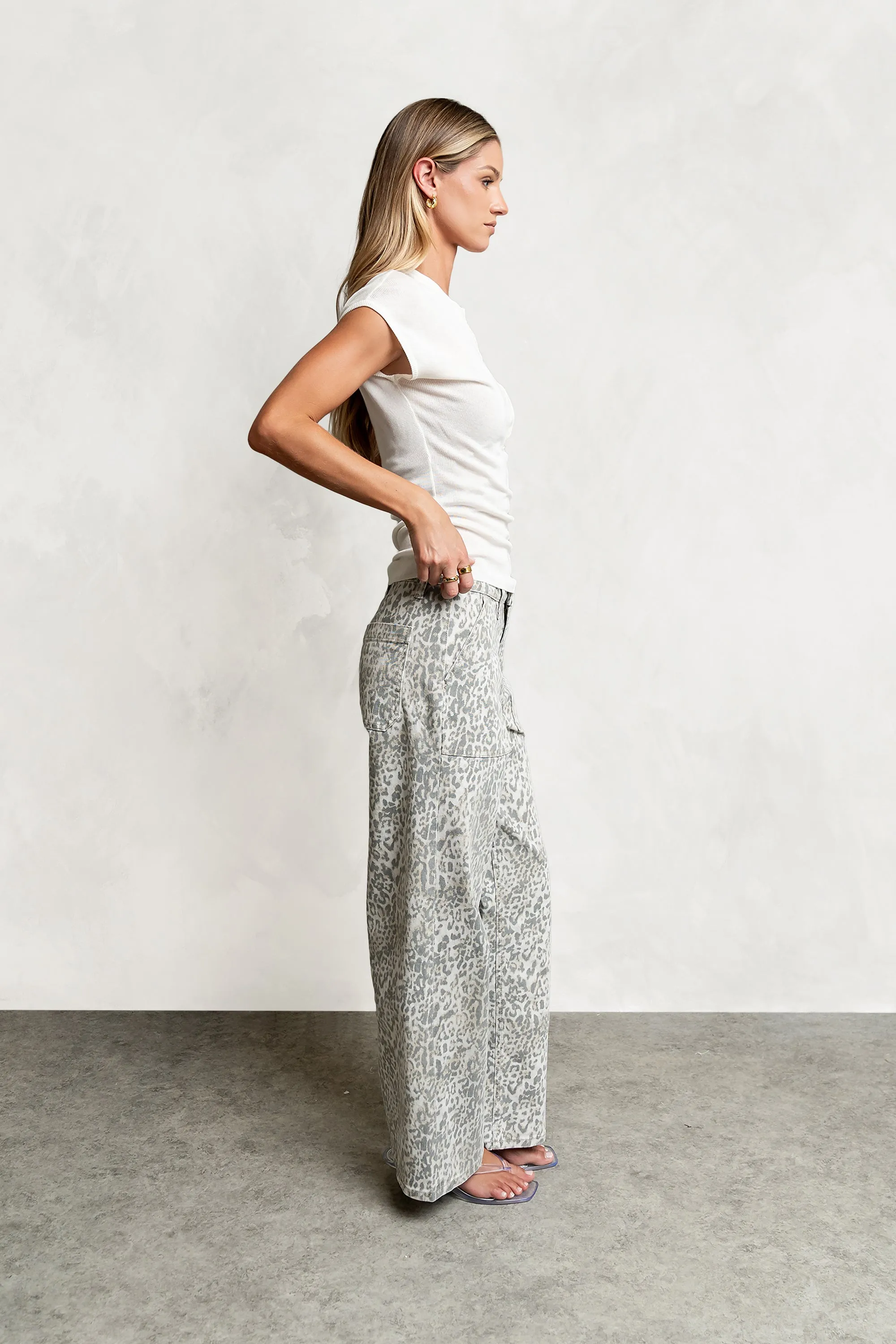 Halsey Leopard Jeans sold by bohme product image thumbnail 2