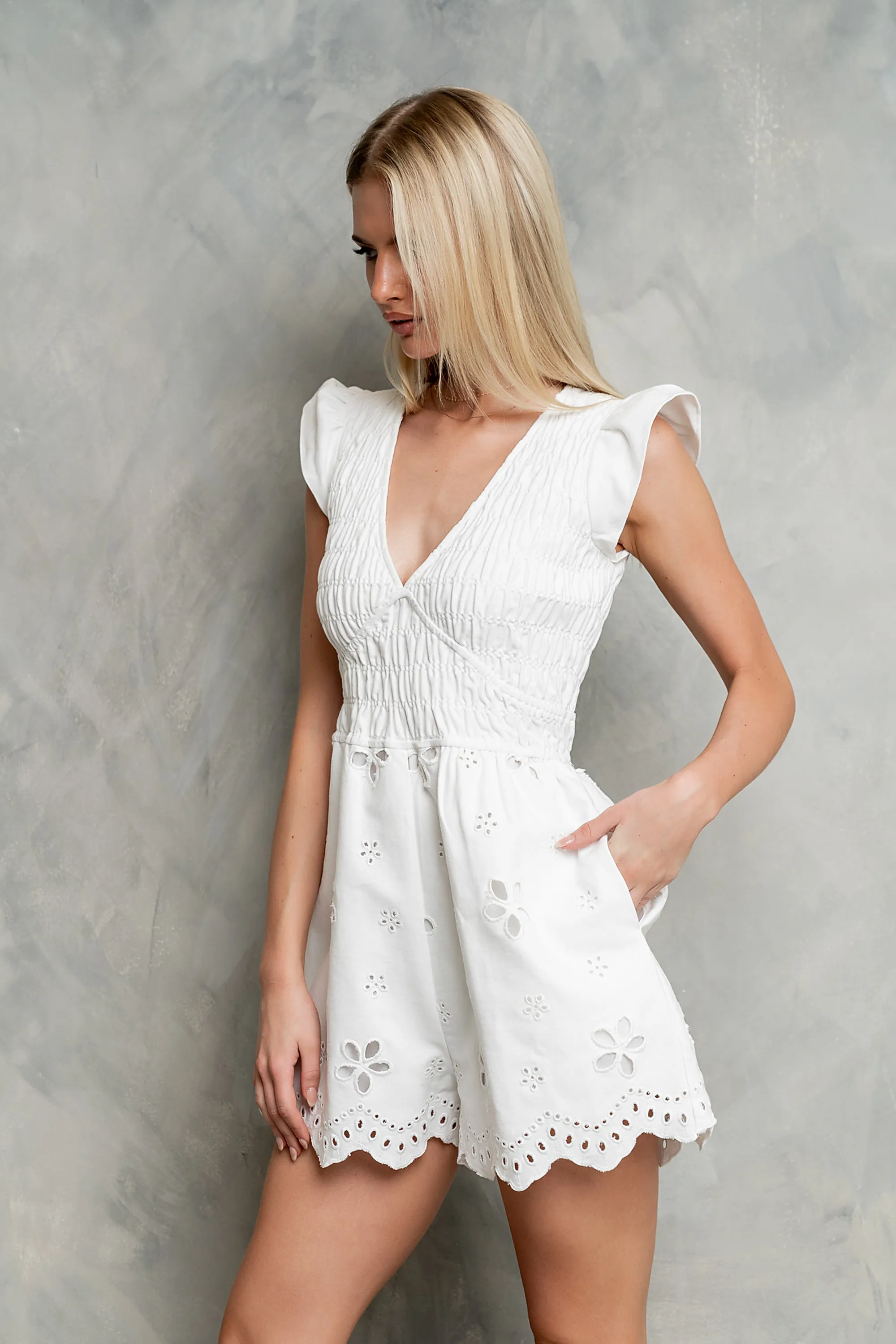 Linda Denim Romper sold by bohme product image thumbnail 5