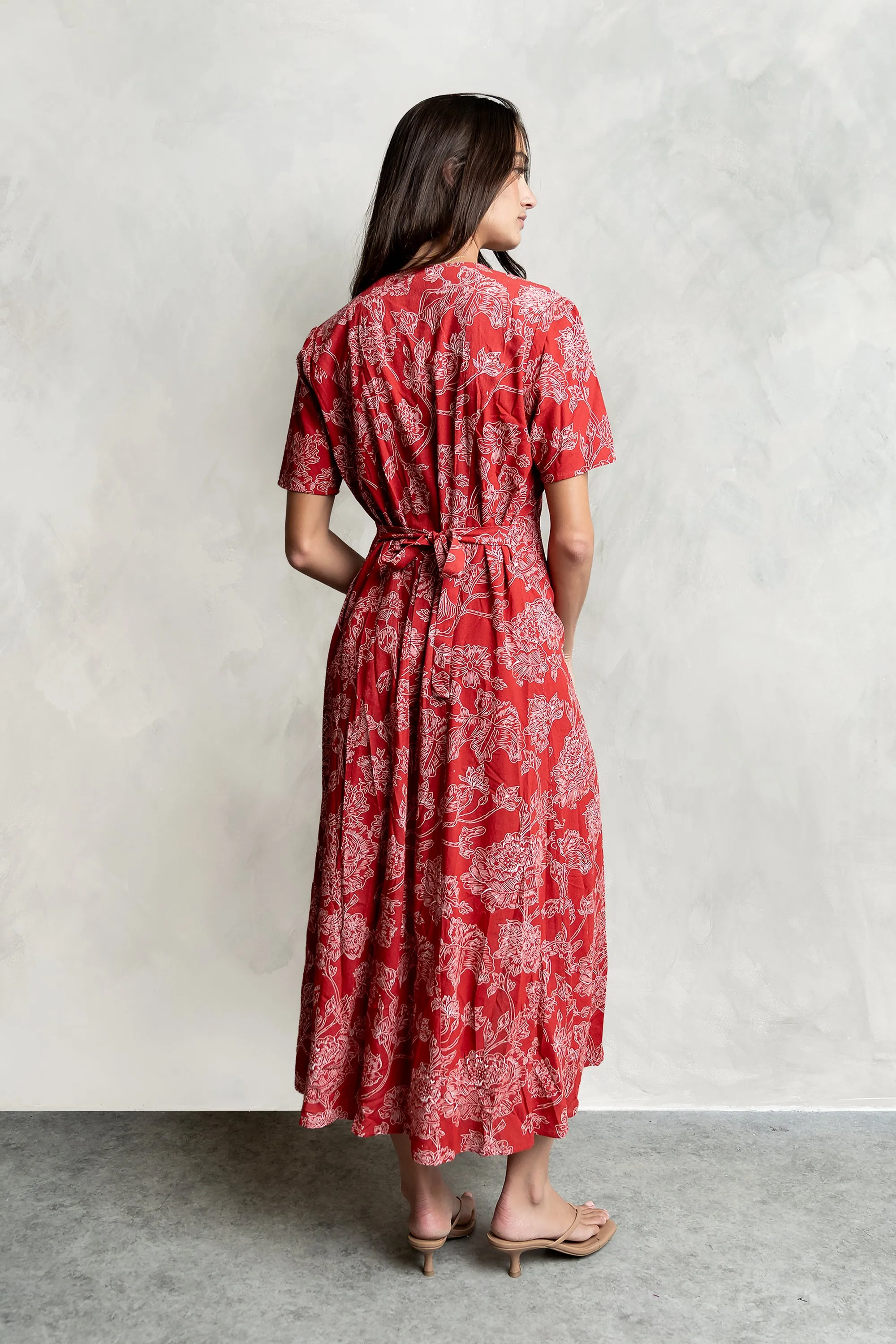 Lorie Maxi Dress in Rust sold by bohme product image thumbnail 3