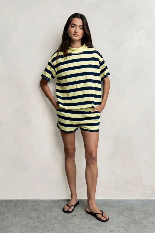 Luka Striped Shorts made by bohme