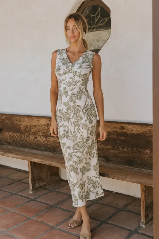 Maylin Sleeveless Floral Maxi Dress made by bohme