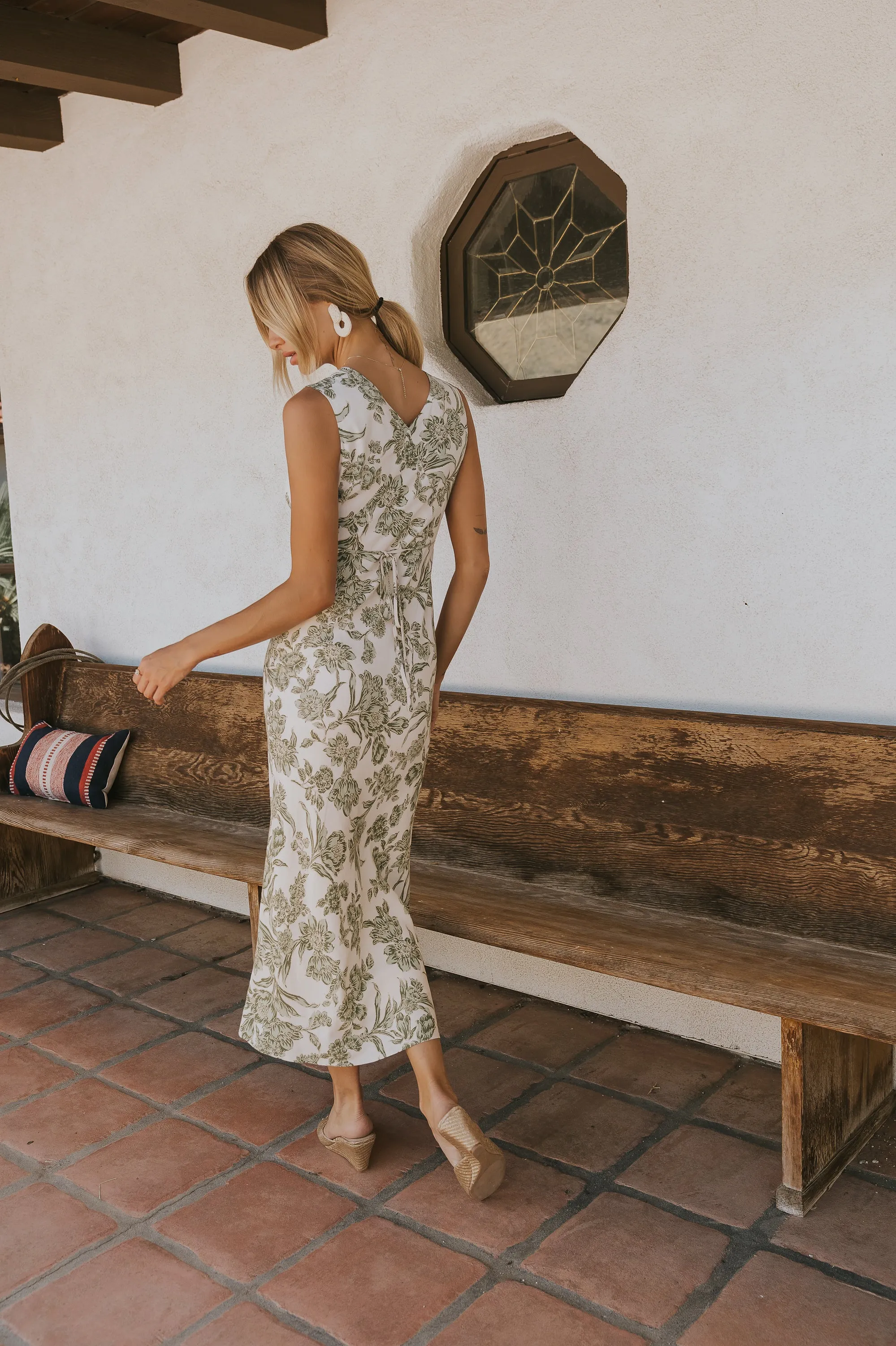Maylin Sleeveless Floral Maxi Dress sold by bohme product image thumbnail 5