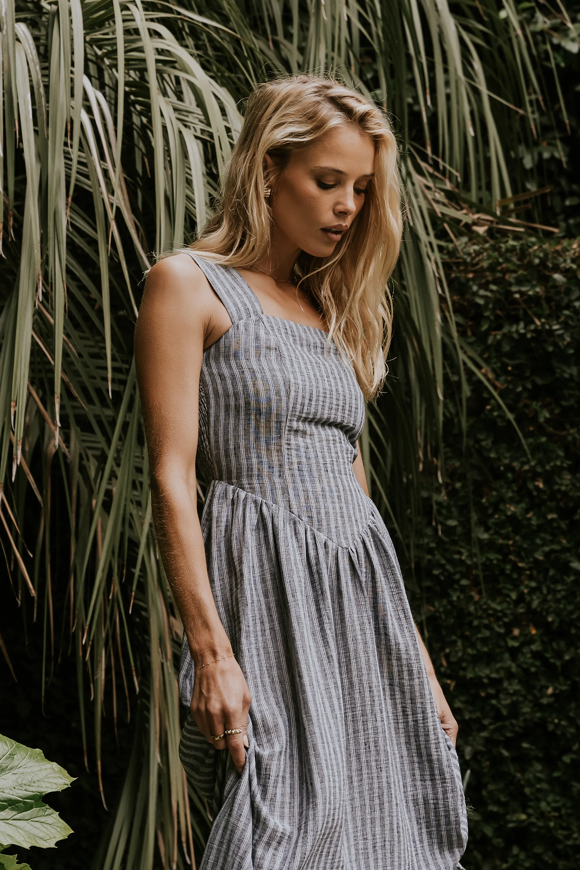 Cecelia Striped Midi Dress sold by bohme product image thumbnail 4