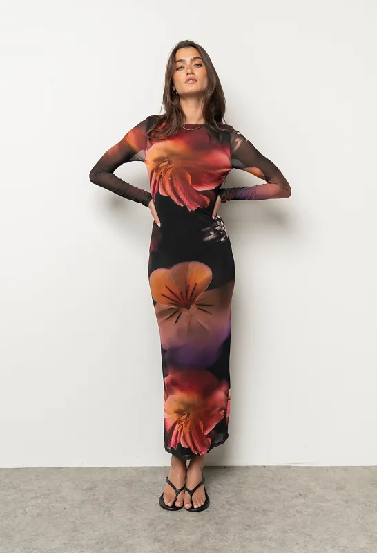 Mila Floral Maxi Dress made by bohme