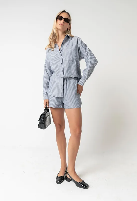 Annabelle Striped Shorts made by bohme