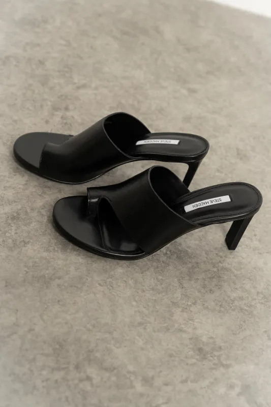 Steve Madden Valentin Leather Heels in Black made by bohme