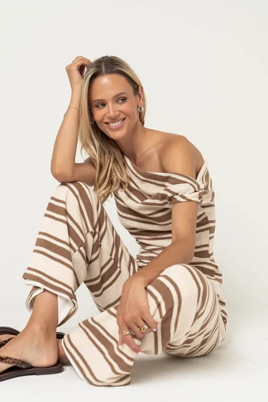 Solana Striped Asymmetrical Top made by bohme