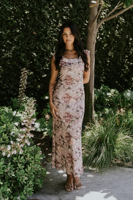 Mavie Floral Maxi Dress made by bohme